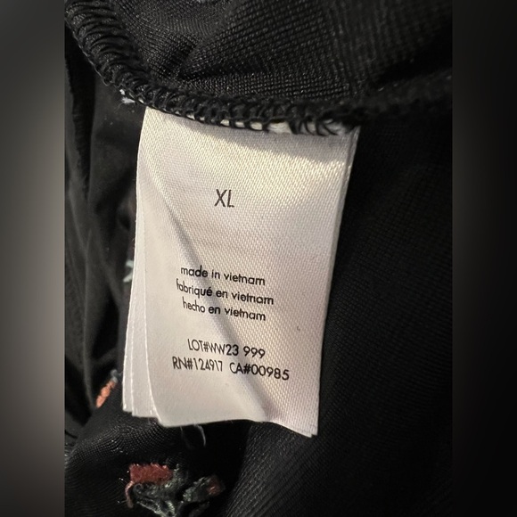 NWT WeWoreWhat Embroidered Velvet Ruched Midi Skirt in Black Multi XL - Picture 4 of 6